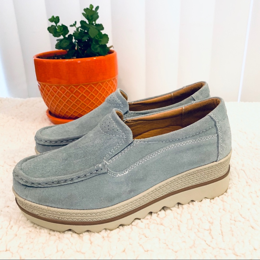Blue suede shoes